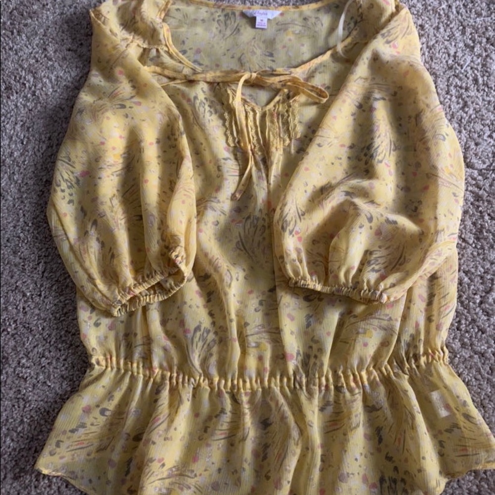 Yellow Easter blouse